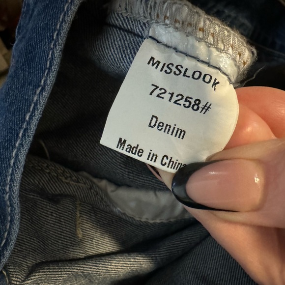 Thunderbird Print Jean Jacket Vegan Leather Fringe Colorful Eagle Western Boho - Picture 8 of 15